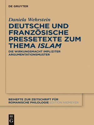 cover image of Deutsche und französische Pressetexte zum Thema ‚Islam'